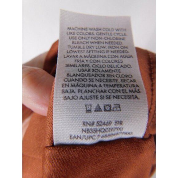 No Boundaries Dress Womens XL Rust Pink Floral Maxi Spaghetti Strap Tie Front - Picture 11 of 11